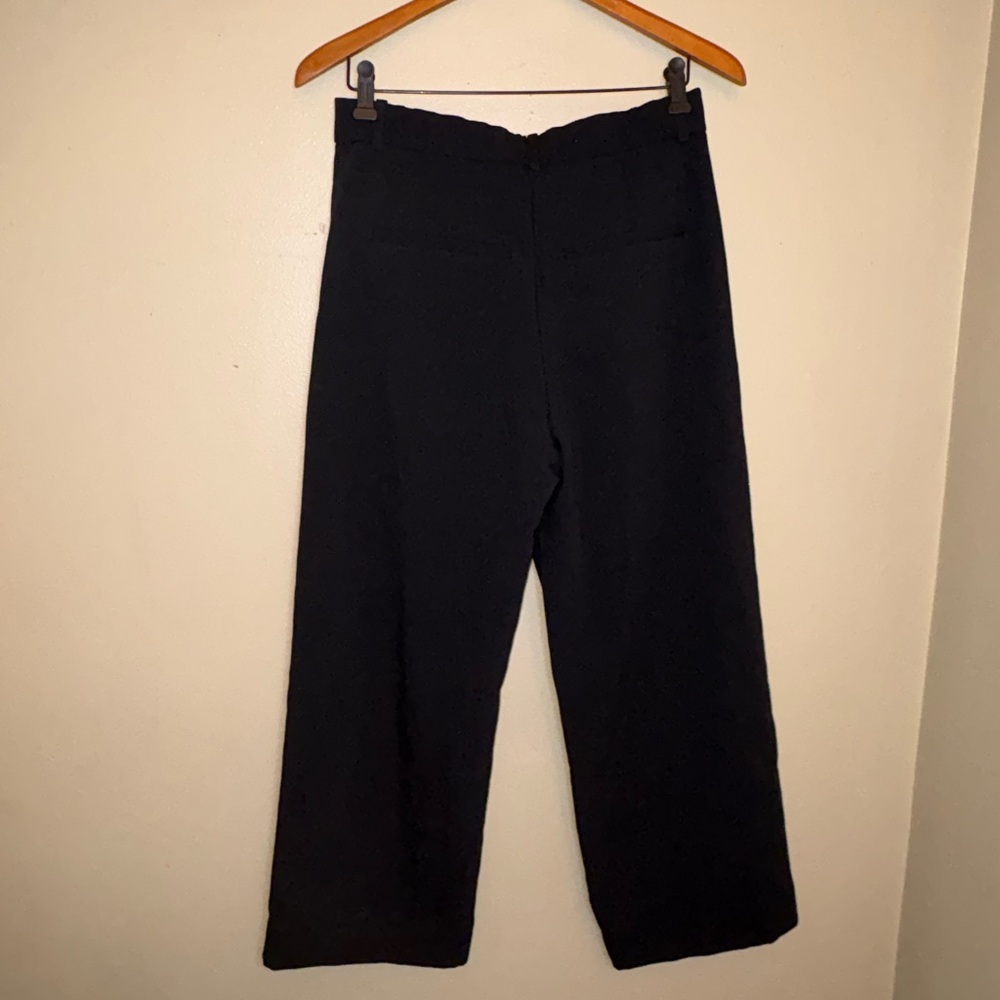 Abercrombie & Fitch AF Sloane Low Rise‎ Tailored Wide Leg Pant Black 28 - Picture 11 of 11